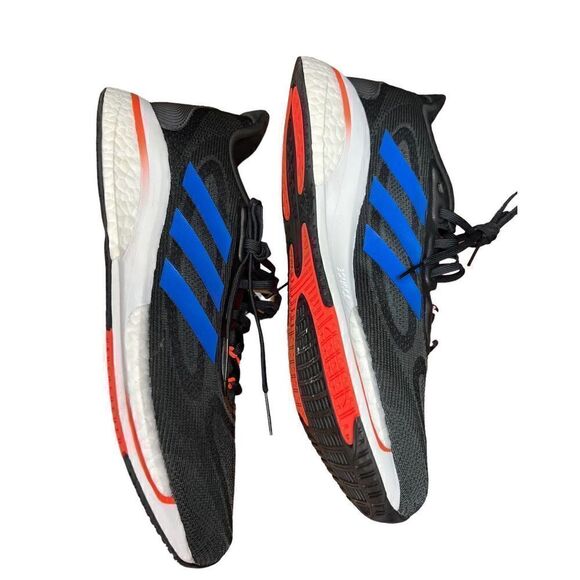 adidas Supernova + Running Shoe in Core Black/Blue Rush/Turbo NWOT Size 10 1/2 - Picture 5 of 9